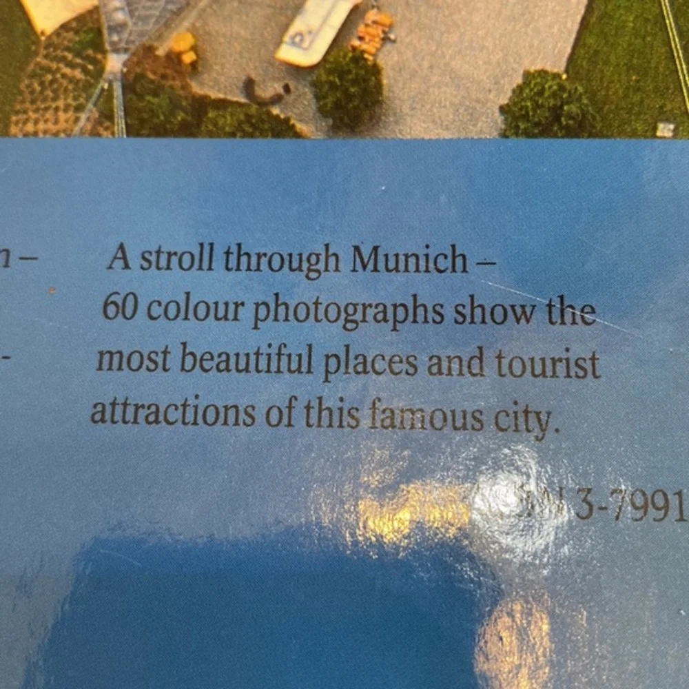Vintage 1989 München Munich Germany Photo Travel Book 4 Languages Hardcover